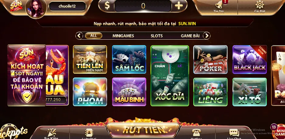 Thông tin cơ bản về Sâm lốc tại sân game