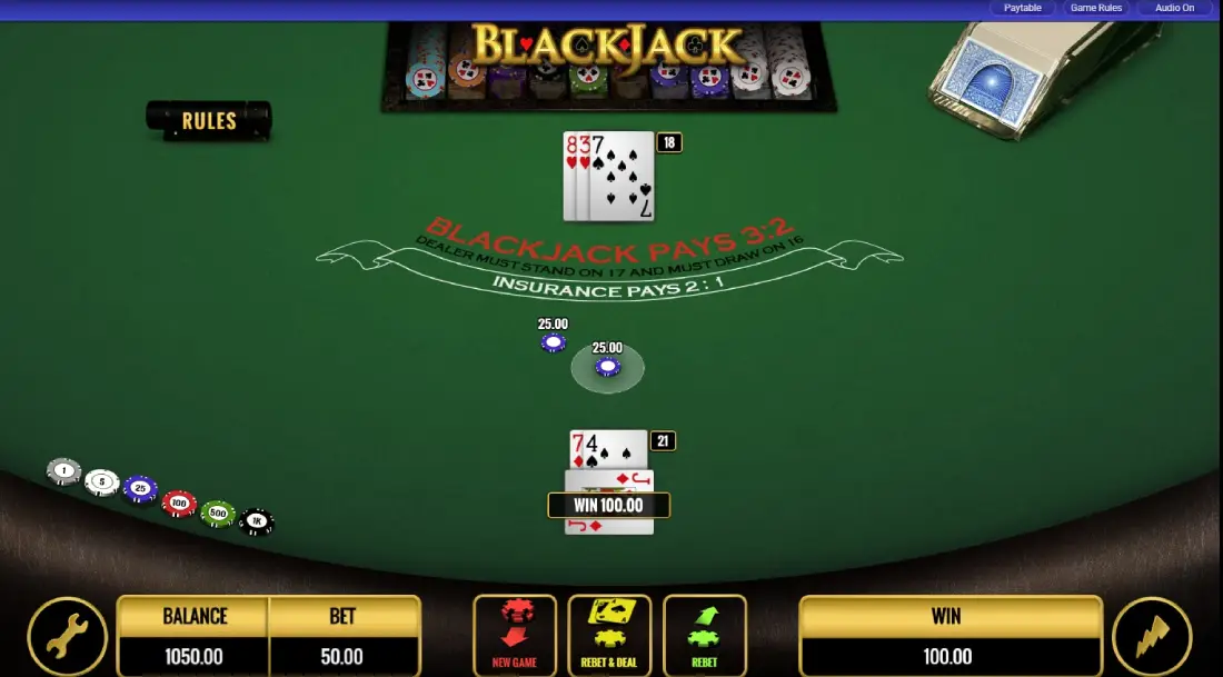 Các lệnh trong Blackjack tại Sun win