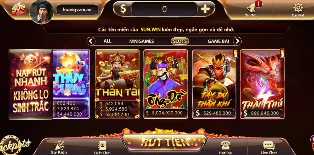 Cách tham gia một ván game nổ hũ 4 Thần Thú Sunwin