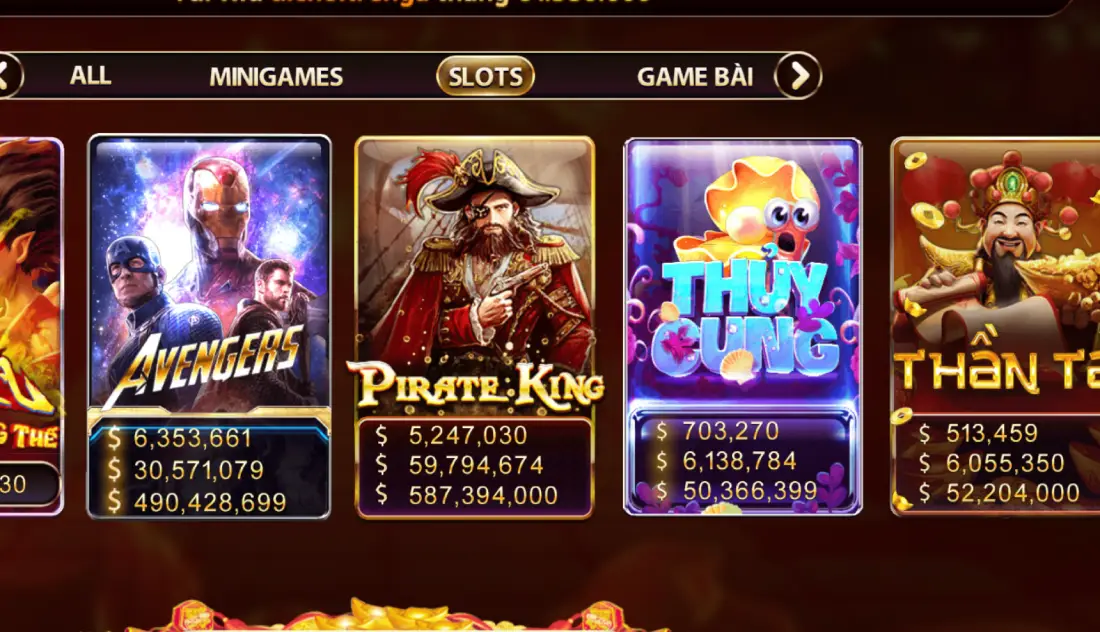 Quy trinh choi 1 van game slot Pirate King tai Sun win