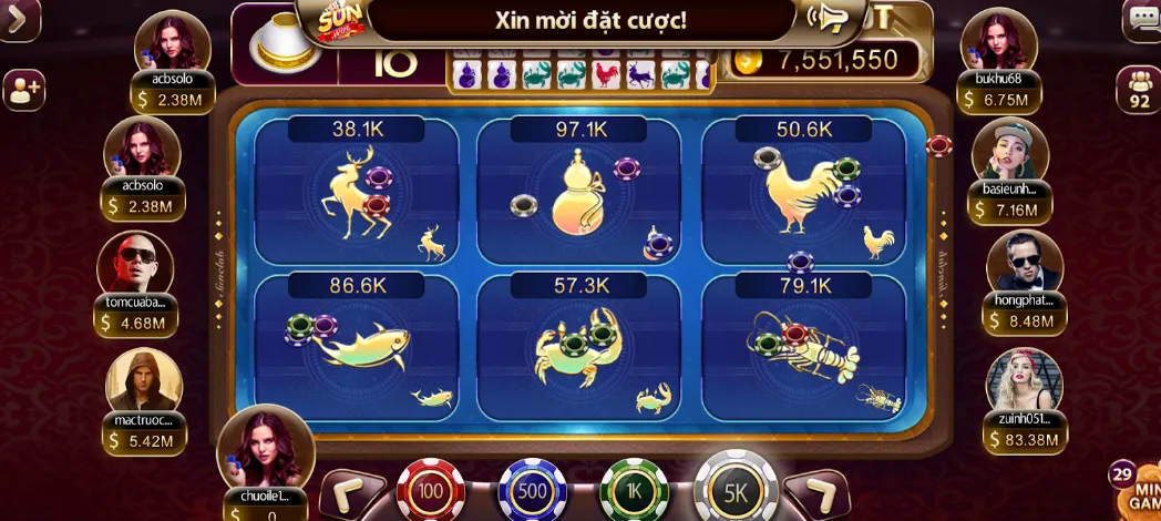 Cách tính tỷ lệ thắng cụ thể khi trải nghiệm game Bầu Cua