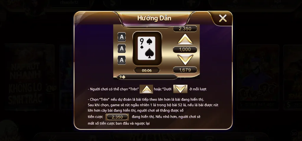 Luật chơi game Trên Dưới cụ thể mà anh em phải nằm lòng