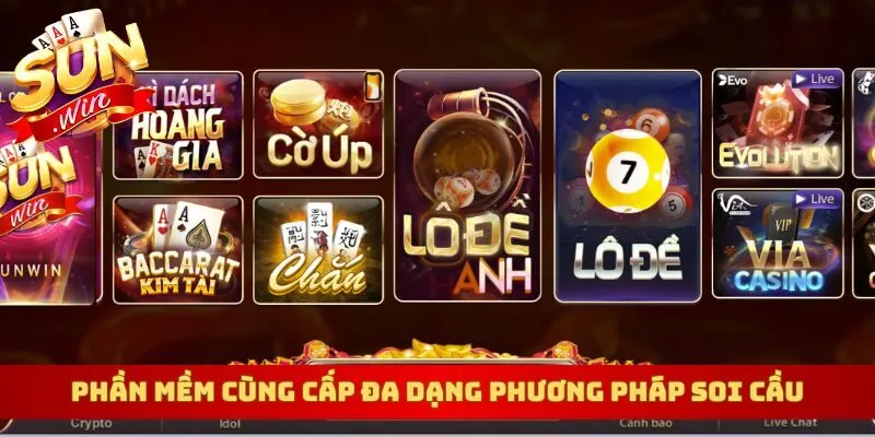 Phần mềm cùng cấp đa dạng phương pháp soi cầu