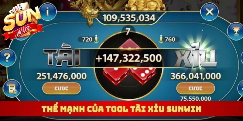 Thế mạnh của tool tài xỉu Sunwin